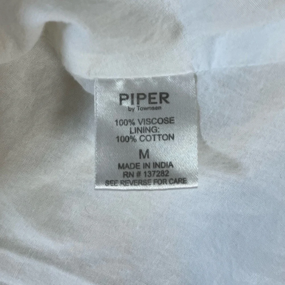 Piper by Townsen White A-Line Dress Size M | Summer Minimalist Chic - Picture 9 of 11